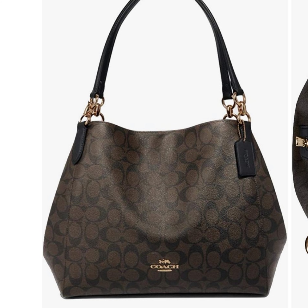 Coach Hallie Pebble Leather Shoudler Bag